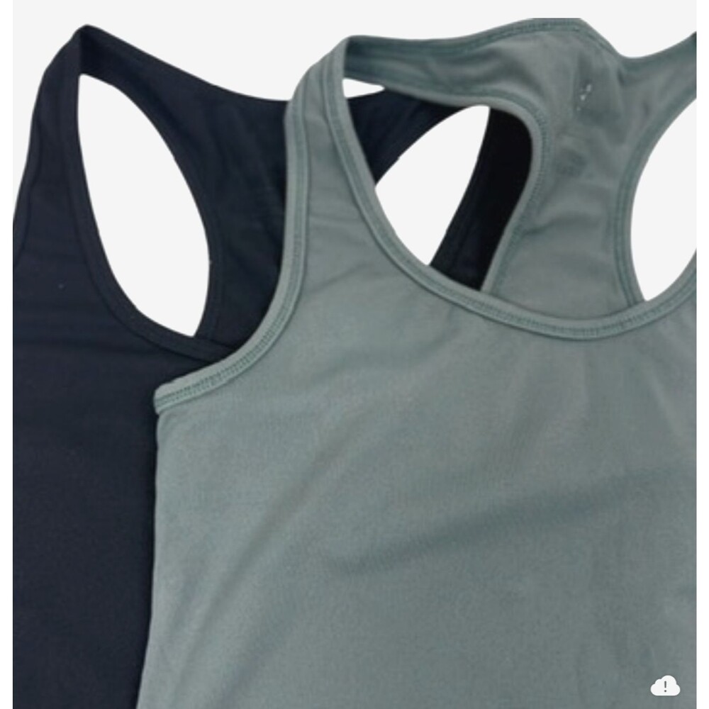 90 Degree By Reflex Powerflex Racerback Athletic Tank Green Black 2 Tops S